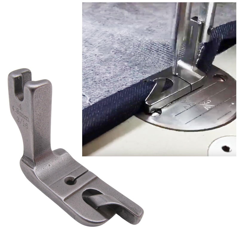 CKPSMS Brand - 5Size Rolled(Scroll) Hemmer Foot #160344+120938+120803+120805+120806 Compatible with/Replacement for Juki Brand DDL-5550 DDL-8700 TL-18QVP TL-2010Q Brother Brand DB2-B745 DB2-B755 - Image 2